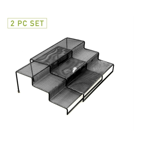 Mind Reader 3 Tier Metal Mesh Multi Purpose Kitchen Storage Organizers NEW - Picture 3 of 9